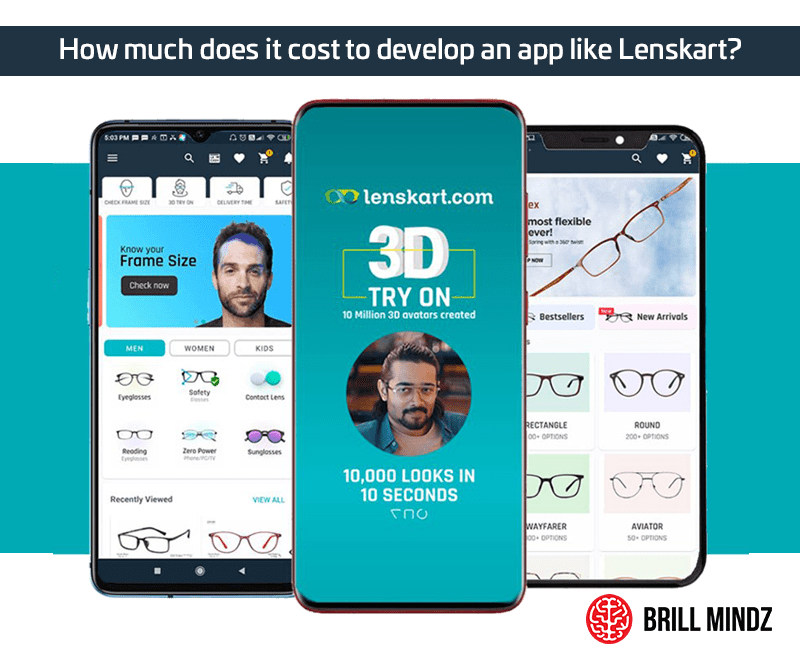 How much does it cost to develop an app like Lenskart?